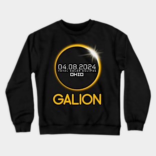 GALION Ohio Total Solar Eclipse April 8 2024 Ohio Crewneck Sweatshirt